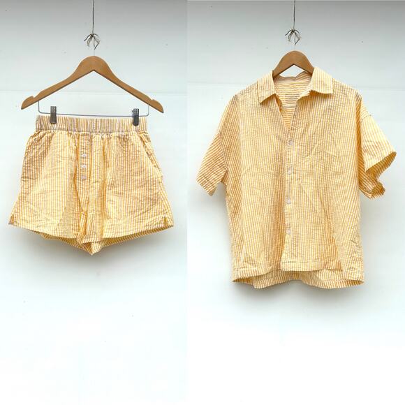 Daily Drills Women's Athletic Shorts Set - yellow - Picture 2 of 10